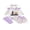 White, variant on RUINIXCW Baby Girls Thanksgiving Outfit Fashion Long Sleeve Pumpkin Embroidery Romper with Skort, Headband, Stockings 4Pcs Set