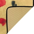 thumbnail image 5 of Kitchen Rugs Red Poppies Yellow Design Non-Slip Soft Kitchen Mats Bath Rug Runner Doormats Carpet for Home Decor, 39" X 20", 5 of 7