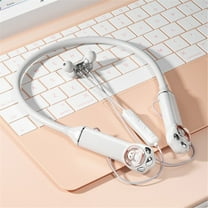 Wireless Earbuds 75hrs Bluetooth 5.3 Headphone Sport, 2024 Bluetooth Earbuds Stereo Deep Bass Over Ear Bud with Earhooks, ENC Noise Cancelling Mic, IPX7 Waterproof Earphone for Workout/Running,White