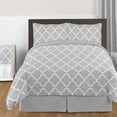 thumbnail image 5 of Trellis Gray and White Collection Window Valance, 5 of 5