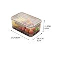 thumbnail image 2 of Caja portátil de conservación de alimentos frescos, de plástico, para picnic al aire libre, grande, rectangular, para almacenamiento en refrigerador, caja sellada, para refrigeración., 2 of 2