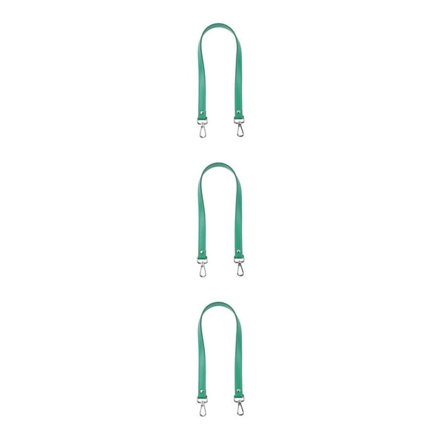 kurtrusly Bag Handles For Shoulder Bags PU Leather With Classic Multi-Color For Bag Strap green 3Set
