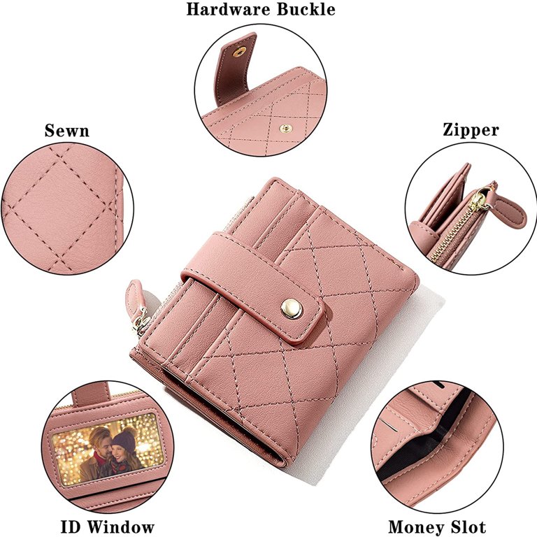 US Stock Small Wallet Lady Mini Purse Bow PU Leather Short Wallet RFID  Blocking