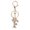 F, variant on Fashion Diamond Encrusted Metal Letter Jewelry Foreign Trade Alloy Flash Diamond 26 English Letter Keychains Bag Accessories
