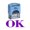 Violet Ink, variant on OK Self Inking Rubber Stamp Custom Shiny Office Stationary Stamp