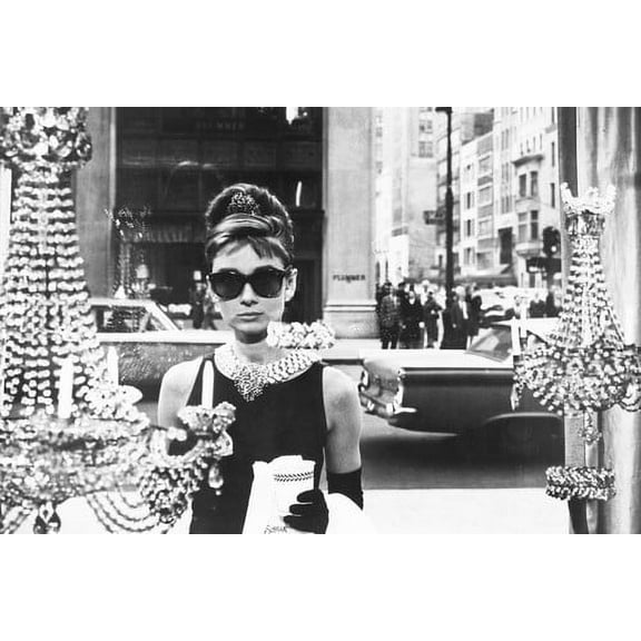 Audrey Hepburn Looking In Window 24X36 Poster