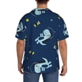 thumbnail image 3 of Kdxio Men'S Hawaiian Shirt For Men Short Sleeve Shirt Space Dinosaur Summer Casual Holiday Beach Button Down T-Shirts, 3 of 5