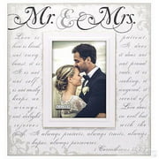 Malden Int Designs Mr. & Mrs. Corinthians Verse 5x7 Single Opening Wedding Picture Frame