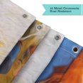 thumbnail image 5 of Abstract Shower Curtain, Orange Shower Curtain, Colorful Shower Curtain, Art Shower Curtain Set with 12 Hooks, Modern Bathroom Decor, 72"x72"., 5 of 6