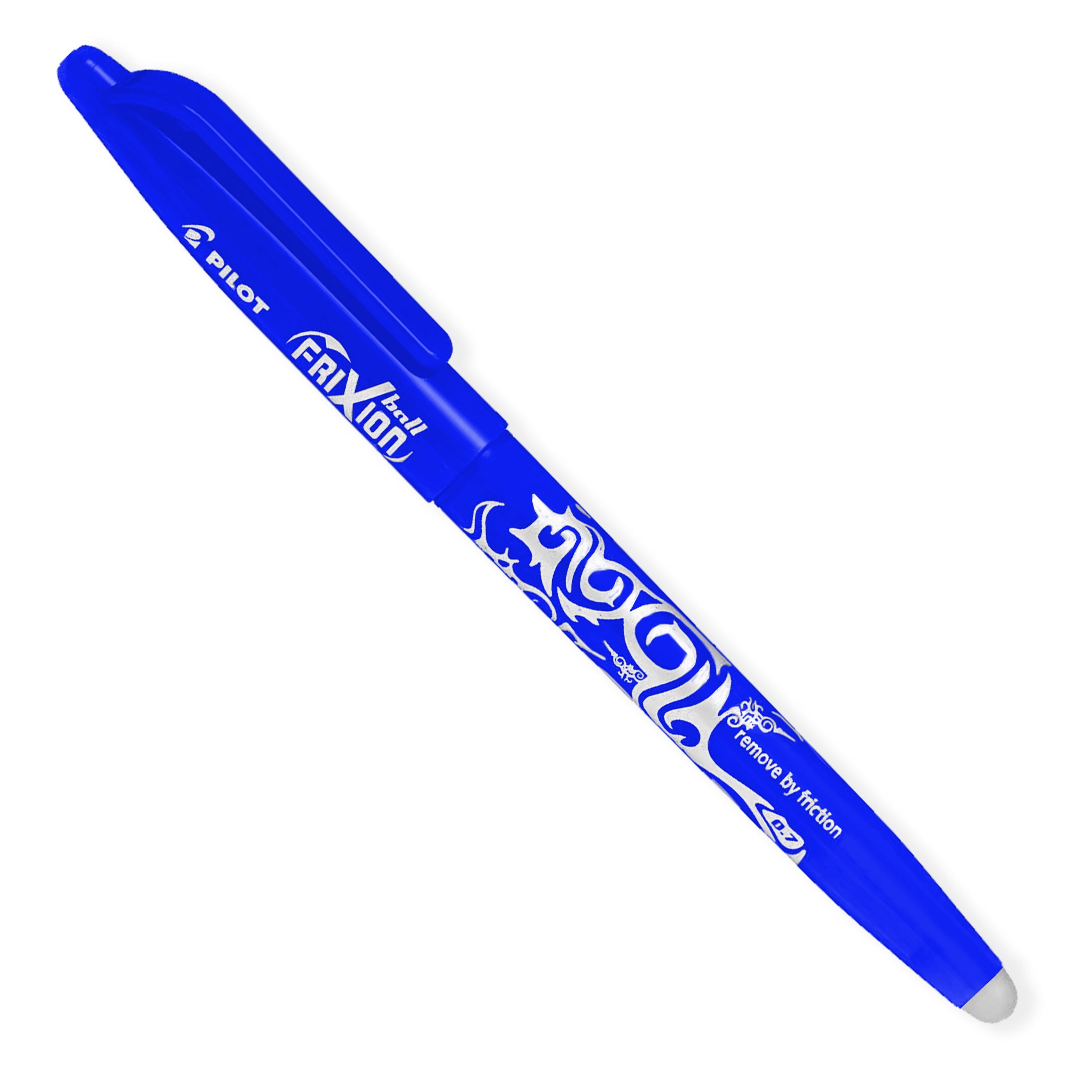 Pilot Frixion Heat Erasable Rollerball Pen FR7 - Medium 0.7mm - Blue Wallet of 3 Pens + 3 Refills