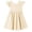 Yellow, variant on BLTIBY Girls Cute Summer Cotton Dress Flutter Ruffle Sleeve Dresses Casual High Waisted A Line Flowy Beach Sundress Yellow 2-3 Years
