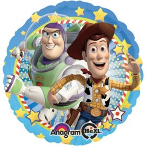 Anagram International HX Woody And Buzz Packaged Party Balloon, Multicolor