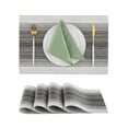 thumbnail image 1 of Juego de 4 individuales Leetaltree negro y blanco resistentes al calor, 1 of 9