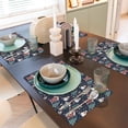 thumbnail image 6 of Placemats Set of 4 / 6, Christmas Village Placemats for Dining Table Indoor/Outdoors Heat Resistant Washable Placemats 18" x 12", 6 of 8