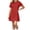 Red, variant on Auroural Girls Customized Customers Short Sleeve T Shirt Dress Casual Crew Short Sleeve Round-Neck Dress Kids