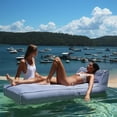 thumbnail image 4 of Sunnylife: Luxe Lie-On Lounger - Le Weekend Navy - Inflatable Pool & Water Float, Lay-Flat w/ Head Rest, Beach-Outdoor-Party Seating, Removeable Cover, 4 of 16