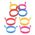 thumbnail image 3 of 8pcs Silicone Egg Rings Food Grade Egg Cooking Rings Kitchen Fried Egg Molds, 3 of 5