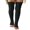 Black, variant on xiaxaixu Female Stocking, Solid Color Toeless Knee-High Socks Long Tube Socks