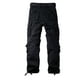 thumbnail image 2 of Pantalones cargo Raroauf para mujer, talla grande, negros con 8 bolsillos, 2 of 7