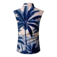 thumbnail image 4 of LWavelet Men's Sleeveless Hawaiian Shirt Palm Tree Print Button Down Casual Summer Beach Shirt Vermilion 3XL, 4 of 5
