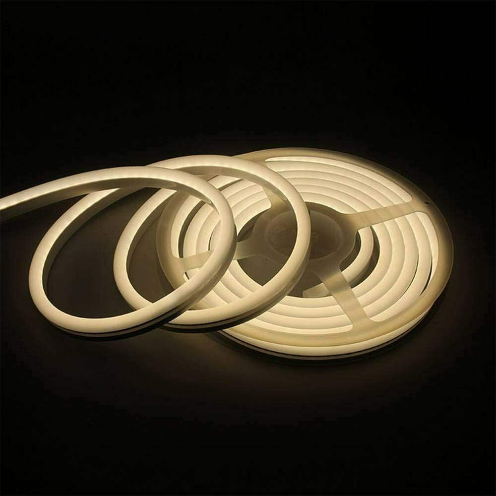 16.4ft 12V Dimmable LED Strip Waterproof Sign Neon Lights Flexible Silicone Tube 