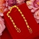 thumbnail image 4 of pulsera de cuentas redondas para mujer, de cobre sólido y liso, joyería de moda para mujer., 4 of 5