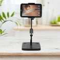 thumbnail image 4 of HORIALENCE 1Set Black Metal and ABS Phone Holder Stand for Vloggers and Live Streamers with Adjustable Angles, 4 of 8