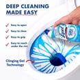 thumbnail image 6 of Lysol Toilet Bowl Cleaner Clinging Gel, OXI Action, Sanitizing Bathroom Cleaner and Toilet Bowl Stain Remover, Bleach Free, 24 fl oz (2 Pack), 6 of 9