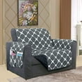thumbnail image 1 of Protecteur de Meuble Réversible pour Chien de Compagnie Enfants Chaise Gris/noir, 1 of 2