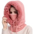 thumbnail image 1 of Gorro rosa con capucha para mujer, gorro con capucha para mujer, gorro deportivo de invierno al aire libre Sailing Electrónica, 1 of 5