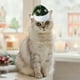 thumbnail image 5 of Gorro navideño con estampado verde, gorro navideño para adultos y niños, gorro navideño para mascotas, gorro decorativo para el día de Navidad, gorro decorativo de tela., 5 of 6