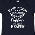 thumbnail image 4 of Inktastic Handpicked for Earth by My Pappap in Heaven with Angel Wings Boys or Girls Baby Bodysuit, 4 of 5
