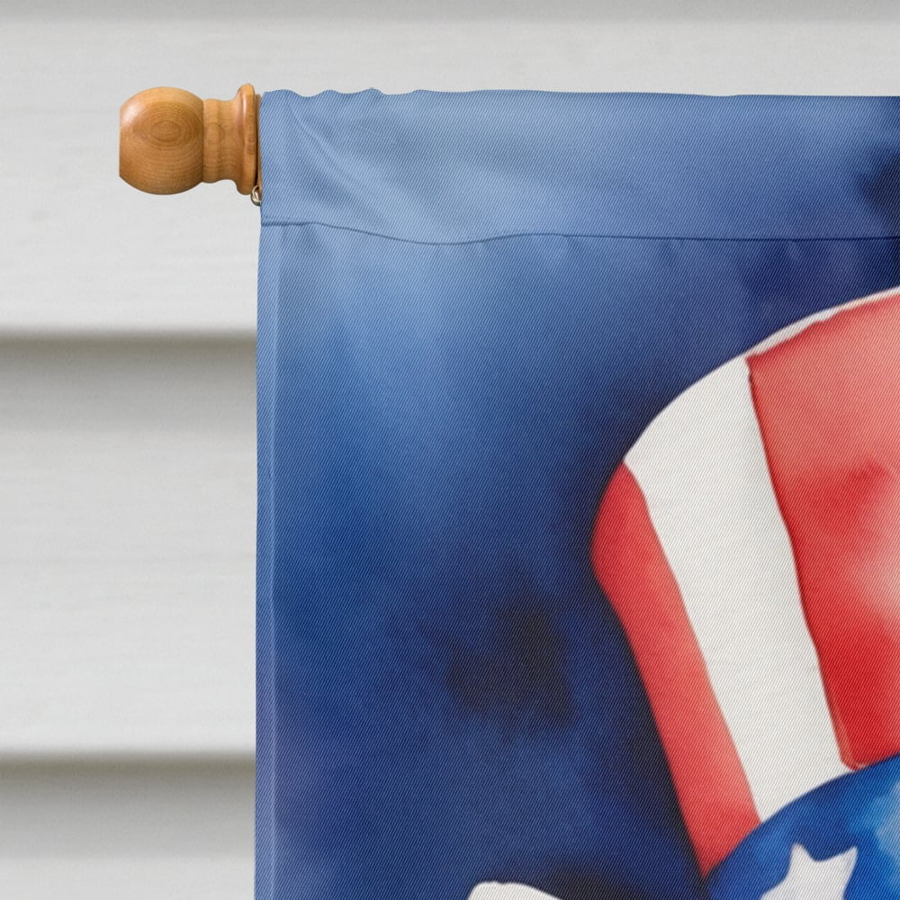 Fox Terrier Patriotic American House Flag 28 in x 40 in