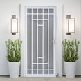 thumbnail image 5 of Grisham Deluxe Steel Security Door, 32" X 80" Iron Security Storm Door Conveys,white, 5 of 7