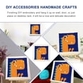 thumbnail image 2 of MasteelfCA 1 Set Handmade Embroidery Materials Funny Embroidery Tools Chic DIY Accessories Handmade Crafts for Kids Students without Punch Pin and Tripod (Dinosaur Pattern), 2 of 8