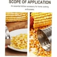 thumbnail image 6 of Clearance Corn Peeler under $5,Corn Stripper Cutter 2Pcs Stainless Steel Corn Scraper Pitter Corer Peeler Corn Stripping Tool Circular Corn Threshing Tool Kitchen Corn Peeler, 6 of 9