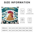 thumbnail image 5 of Leisuo Farm Rooster Pillow Covers with The Quote Print Pillow Cases for Farmhouse Décor Housewarming Gifts Cushion Cover (Farm), 5 of 5