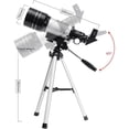 thumbnail image 3 of facefd F30070M Astronomical Telescope Outdoor Telescope High Definition High Power with Bracket Telescope, 3 of 6