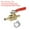 Red, variant on REGALWOVEN Ball Valve, Brass Shut-off Valve Switch Hose Barb Pipe Tube Fittings Red 1/4"