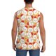 thumbnail image 4 of Fotbe Cartoon Chicken Men's Camiseta sin Mangas Estampada para Hombres, Playera Casual para Gimnasio, Entrenamiento, Playa-XX-Large, 4 of 7