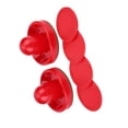 thumbnail image 4 of Ensemble d'Accessoires de Hockey sur Air Rouge de Petite Taille de 60 mm - 2 Poussoirs en Plastique Durable, 2 Charpies Vertes et 4 Rondelles Rouges, Pièces de Rechange Parfaites pour les Tables de Hockey sur Air Standard, Idéal pour les Amateurs de Jeux, 4 of 6