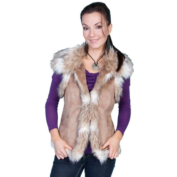 Scully 8023-HAZ-XS Honey Creek Women Vest, Hazelnut - Extra Small