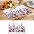 thumbnail image 6 of Red Botanical Placemats Set of 4 Dragonfly Flower Leaf Retro Chinese Place Mats Indoor Wipeable Table Mats Washable Cloth Dining Table Placemats for Kitchen Holiday Party Home Decor 13x19 Inch, 6 of 9