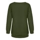 thumbnail image 5 of Blusa de manga larga con estampado de coche informal con cuello redondo para mujer Fridja hj2438, 5 of 8