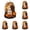 D, variant on Z52LingLing Nostalgic Wood Halloween Character Sculpture, 1-Pack Faux Outdoor Hydrangea Bunch