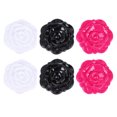 thumbnail image 1 of 6pcs Rose Shape Foldable Mirror Cosmetic Mirror Makeup Mirror Compact Mirror, 1 of 5