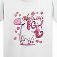 thumbnail image 4 of Inktastic Daddy's Girl Unicorn Youth T-Shirt, 4 of 5
