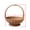 30*33cm, variant on KUNPENG Rattan Picnic Basket with Handle, Woven Market Basket for Grocery & Fruit, Large Wicker Shopping Basket for Outdoor & Home Decor, High-Foot Storage Gift Basket, 10"x4"x11"