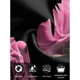 thumbnail image 7 of Pink Rose Cloth Napkins Set of 6 Reusable Dinner Napkins, Vintage Abstract Garden Flower Floral Black Cocktail Napkin Washable Table Napkins for Wedding/Holiday Party/Baby Shower 20"x20", 7 of 7