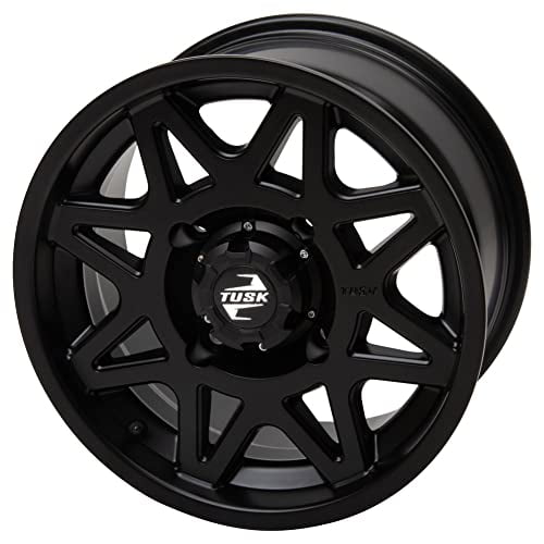 4/137 Tusk Tintic Wheel 15x7 4.0   3.0 Matte Black For Kawasaki Teryx4 800 S LE 2021-2025